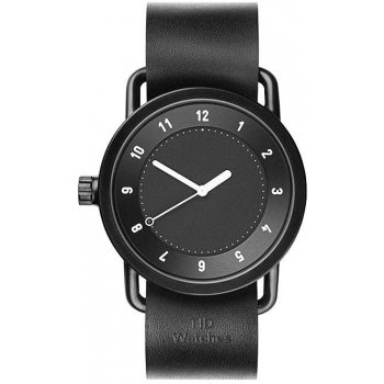 TID Watches No.1 Black / Black Leather Wristband