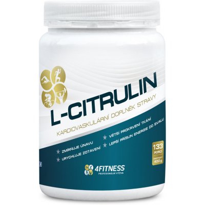 4fitness L Citrulin Citrulline 400 g – Hledejceny.cz