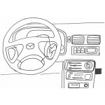 Konzole pro držák mobilního telefonu do Mazda Demio