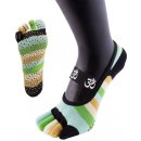 ToeSox OM FOOT joga prstové ponožky s protiskluzem zelená