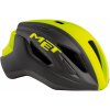 Cyklistická helma MET Strale černá/reflexní žlutá 2019