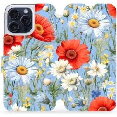 Mobiwear na mobil Apple iPhone 15 Pro Max - VP44S Červené a bílé květy - VÝPRODEJ – Hledejceny.cz