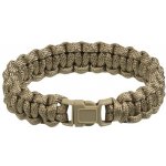 Mil-Tec Survival paracord náramek 15mm coyote – Zbozi.Blesk.cz