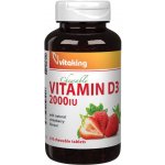 Vitaking Vitamin D3 2000 IU jahoda 210 tablet – Hledejceny.cz
