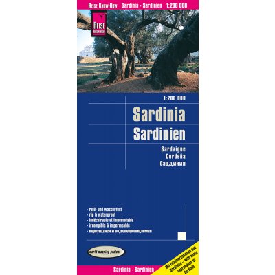 mapa Sardinia 1:200 t voděodolná – Hledejceny.cz