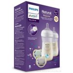 Avent Natural 3 ks startovací sada natural response basic 125 260 330 ml průhledná – Hledejceny.cz