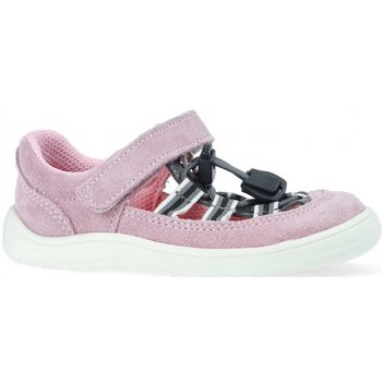 Barefoot sandálky Baby Bare Febo Summer Grey/Pink růžové