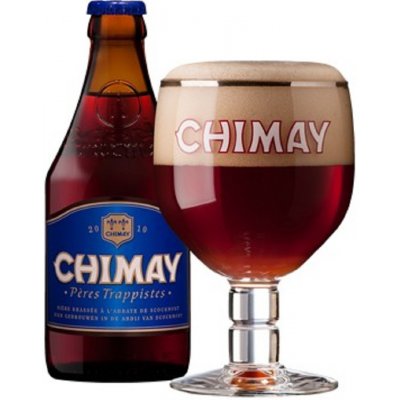 Chimay blau modrý trappistické pivo belgické 9% 0,33 l (sklo) – Zbozi.Blesk.cz