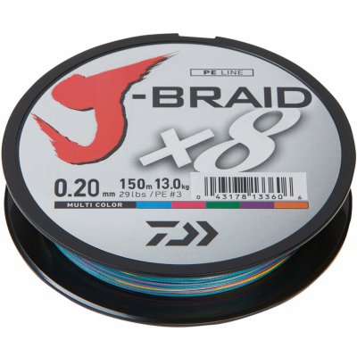 Daiwa J-Braid X8 Chartrouse 300m 0,20mm 13kg – Zboží Dáma