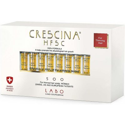 Crescina HFSC pro podporu růstu vlasů 500 ženy 20 x 3,5 ml – Zboží Dáma