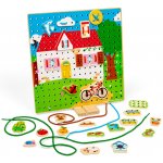 Bigjigs Toys Provlékací deska domeček – Zboží Mobilmania