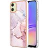 Pouzdro a kryt na mobilní telefon Samsung Protemio 73859 IMD MARBLE Ochranný kryt Samsung Galaxy A05 ROSE GOLD