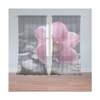 Sablio Záclony Orchidej: 2ks 150x250cm – Hledejceny.cz