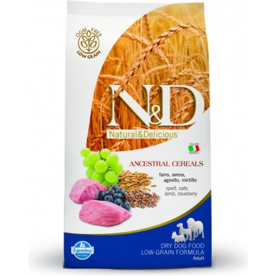 N&D Ancestral Grain Dog Adult Medium & Maxi Lamb & Blueberry 2,5 kg – Zboží Mobilmania