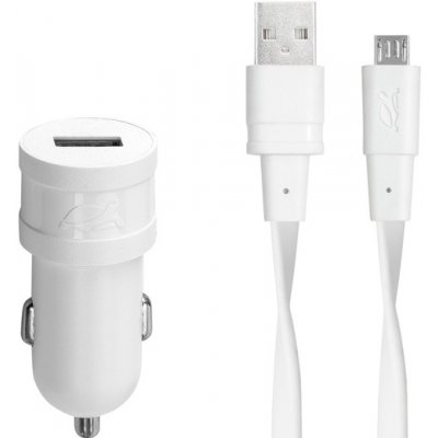 Riva Power 4211 WD1 automobilový adaptér 1,0A/1 USB, bílá, 12V + mikro USB kabel – Zbozi.Blesk.cz