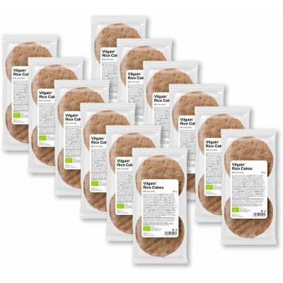 Vilgain Rýžové chlebíčky Bio mléčná čokoláda 12 x 100 g – Zboží Dáma