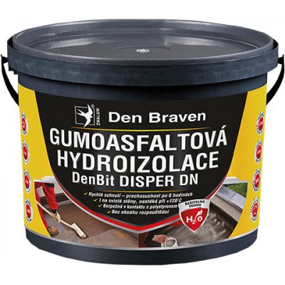 Gumoasfaltová izolace Den Braven DenBit DISPER DN (10 kg) – Hledejceny.cz