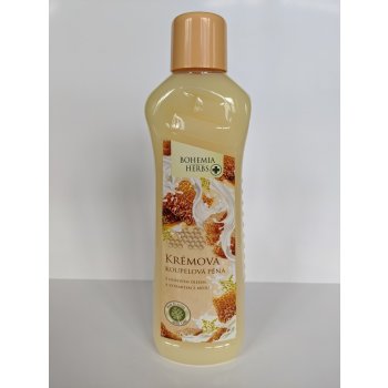 Bohemia Cosmetics Mléko a med krémová pěna do koupele 1000 ml