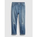 GAP Dětské džíny girlfriend high rise Modrá – Sleviste.cz