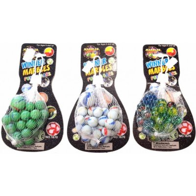 Skleněné kuličky cvrnkací mramorované modré – Hledejceny.cz