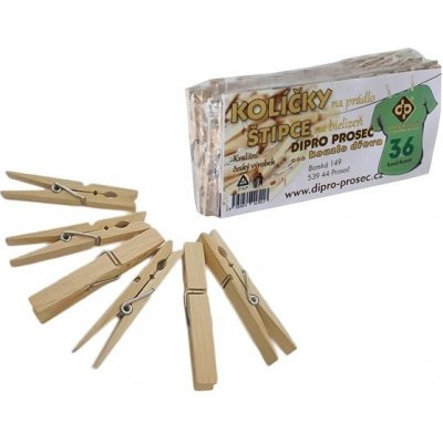 Dipro kolíčky na prádlo dřevěné 36 ks – Zbozi.Blesk.cz
