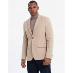 Pánské sako OMBRE OM-BLZB-0135 BEIGE – Sleviste.cz