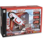 Alltoys Hasičské letadlo s nákladním prostorem + 3 autíčka 1:64 – Zboží Dáma