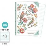 Argus Školní sešit 644 Butterfly garden A6 linkovaný – Zboží Mobilmania