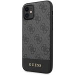 Pouzdro Guess PU 4G Metal Logo iPhone 11 šedé – Sleviste.cz