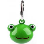 Přívěsek na klíče Prima obchod s rolničkou zvířátka, dýně, 4 zelená žába – Zboží Mobilmania
