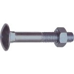 SCH Vratový šroub s maticí DIN603, ocel pozink Varianta: Vratový šroub s maticí DIN603 M12x80, ocel pozink – Zboží Mobilmania