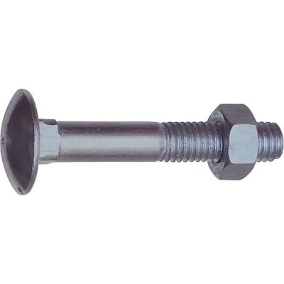 SCH Vratový šroub s maticí DIN603, ocel pozink Varianta: Vratový šroub s maticí DIN603 M12x80, ocel pozink – Zboží Mobilmania