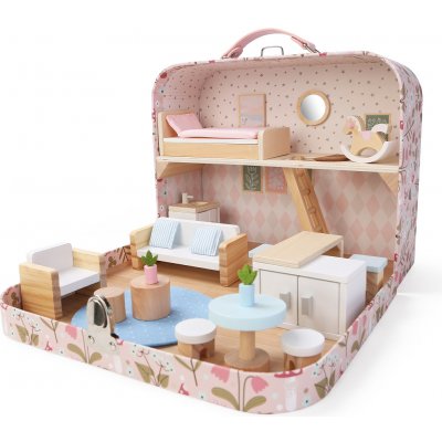 2Kids Toys Domeček pro panenky v kufříku Obývací pokoj – Zboží Dáma