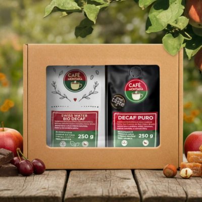 Café Montaña Dárkové balení Výběrová BEZKOFEINOVÁ zrnková 2 x 250 g – Hledejceny.cz