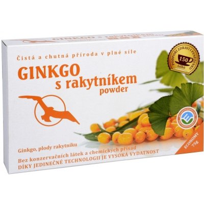 Phoenix Division Ginkgo s rakytníkem powder ginkgo plody rakytníku 75 g