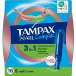 Tampax Pearl Compak Super tampony s aplikátorem 16 ks – Hledejceny.cz