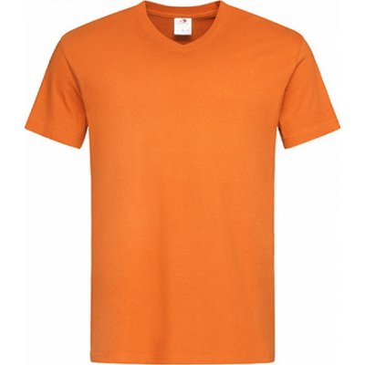 Stedman Pohodlné triko s výstřihem do véčka Oranžová S270