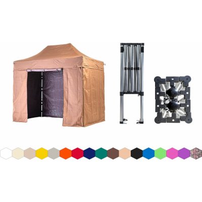 TENTino SMALL HEXAGON 2x3 m 10B SVĚTLE HNĚDÁ – Hledejceny.cz