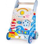 Bigjigs Baby Baby Walker Chodítko Marine dřevěné aktivní moře – Sleviste.cz
