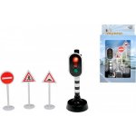 Dopravní set plastový semafor svítící + 3 dopravní značky – Zboží Mobilmania