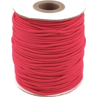 Kulatá pruženka 2mm - guma - více barev Barva/odstín: Červená