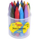 Jovi Pastelky voskové trojhranné 24 ks ořezávátko v kelímku – Zboží Dáma