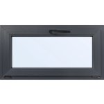TeraGlass Okno sklepní plastové 4-komorové 2-sklo antracit 900 x 600 x 60 mm – Zboží Mobilmania