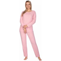 Dámské jednobarevné pyžamo s nápisem 643/32 Regina růžové