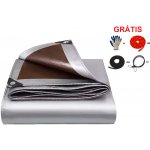 Jaks krycí plachta 210g/m2 2 x 4 m stříbrno hnědá – Hledejceny.cz