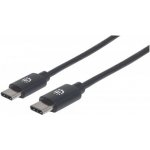 Manhattan 354868 USB-C samec USB-C samec, 0,5m, černý – Zbozi.Blesk.cz