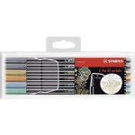 Fix Stabilo Pen 68 metallic metalická modrá – Zboží Dáma