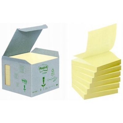 3M Post-it - recyklované Z-bločky - 76 × 76 mm, 6 × 100 l. – Zboží Mobilmania