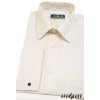 Pánská Košile Avantgard Luxusní košile s jemnými pruhy na manžetové knoflíčky Smetanová 512-692