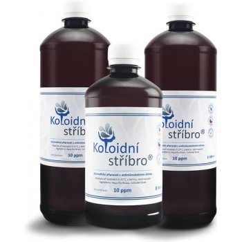 Koloidní stříbro s.r.o. Koloidní stříbro plastové lahve 2 l + 500 ml 20 ppm dárková sada